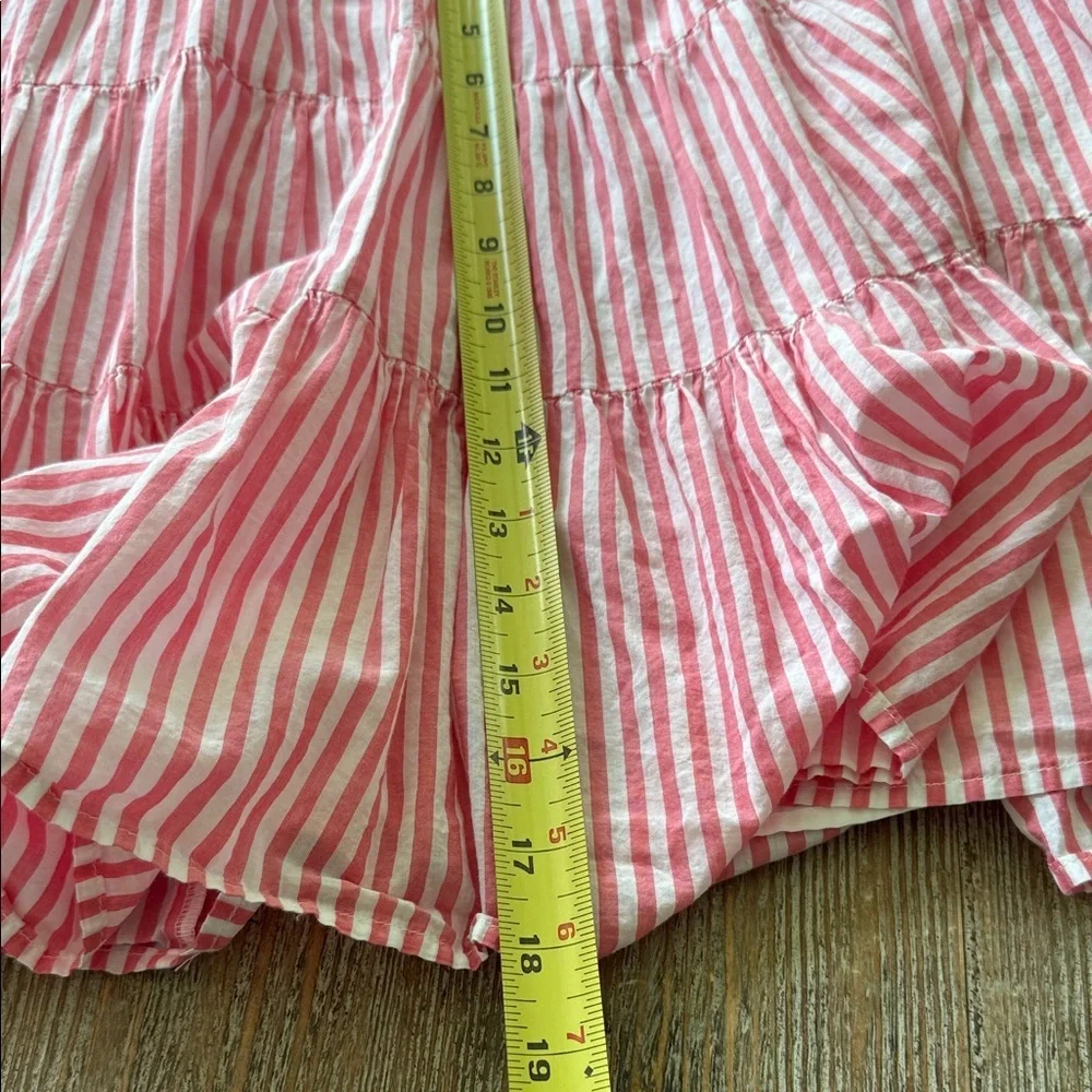 Michael Kors Pink Striped Tiered Lined Women's Skirt XL